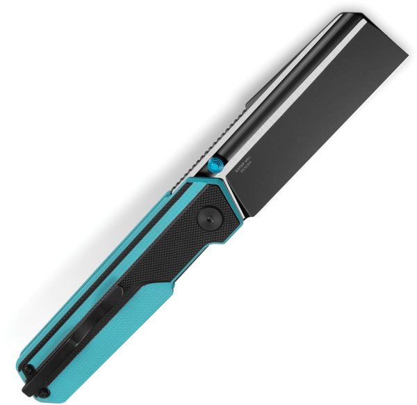 Bestech Knives Tardis Linerlock Black & Teal G10 Folding D2 Pocket Knife G54F For Discount - Image 3