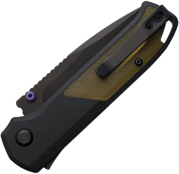 Flytanium Arcade Shark-Lock Black Aluminum & Ultem Folding CPM-S35VN Knife 1252 For Sale - Image 2