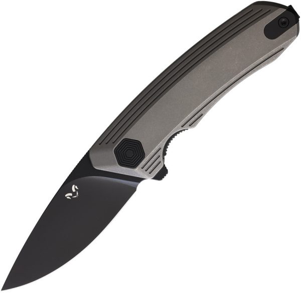 Damned Designs Invictus Linerlock Gray Titanium Folding 14C28N Knife 006TSWB Discount
