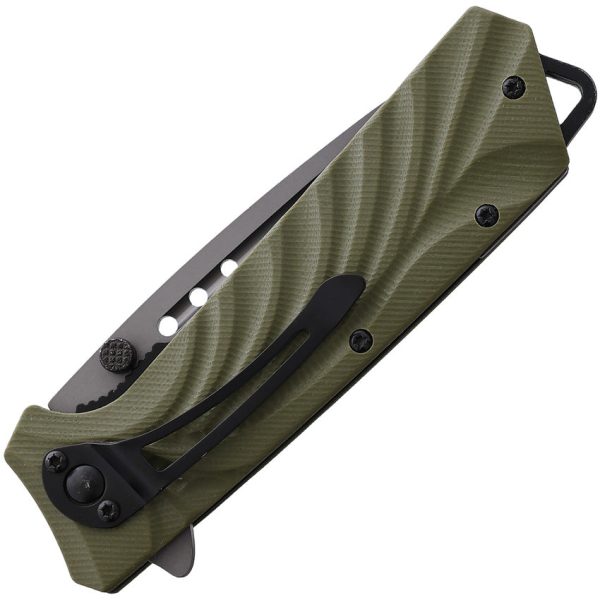 Fenris-Arms Freedom Linerlock Green Folding Stainless Pocket Knife FREE004 For Cheap - Image 2