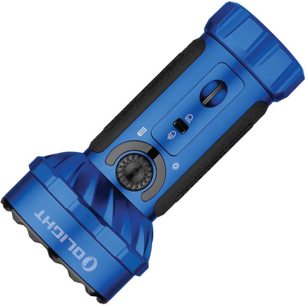 Olight Marauder Mini Blue Smooth Aluminum Water Resistant Flashlight MDRMINIBU For Sale - Image 2