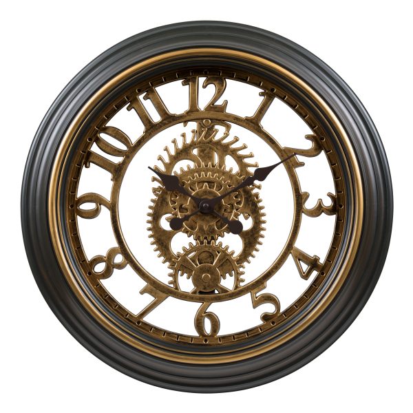 404-3051C 20-inch Gears Wall Clock Hot on Sale