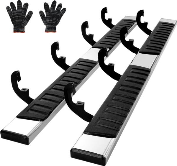 Vevor Truck Running Boards 6  Step Bars Stainless Steel for 2019-2023 Chevy Silverado GMC Sierra New For Discount