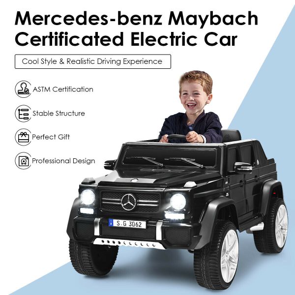 Costway Ride-On Car for Kids Licensed Mercedes-Benz 1-Seater 12V New on Sale - Image 5