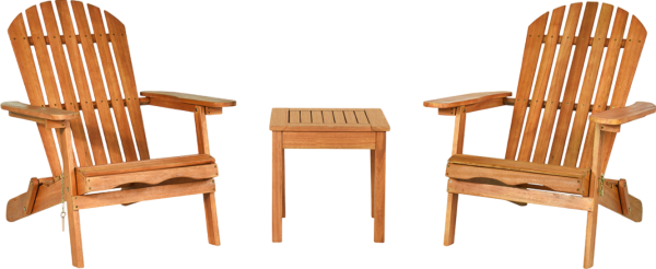 Costway Adirondack Chair Set with Widened Armrests and Side Table New Fashion